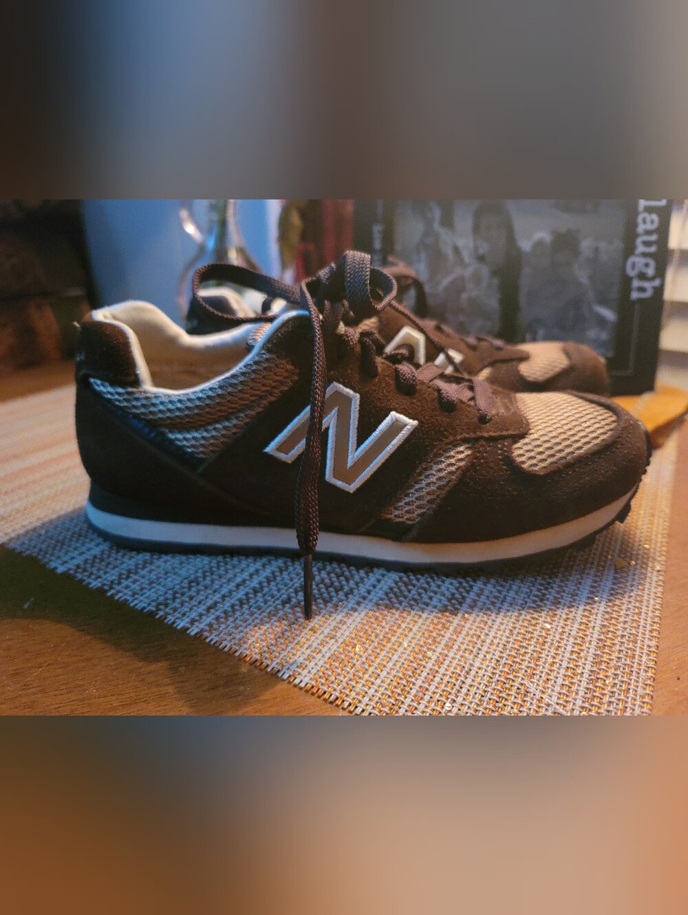 New Balance 554 Brown & Gold Sz 6 Sneakers Shoes